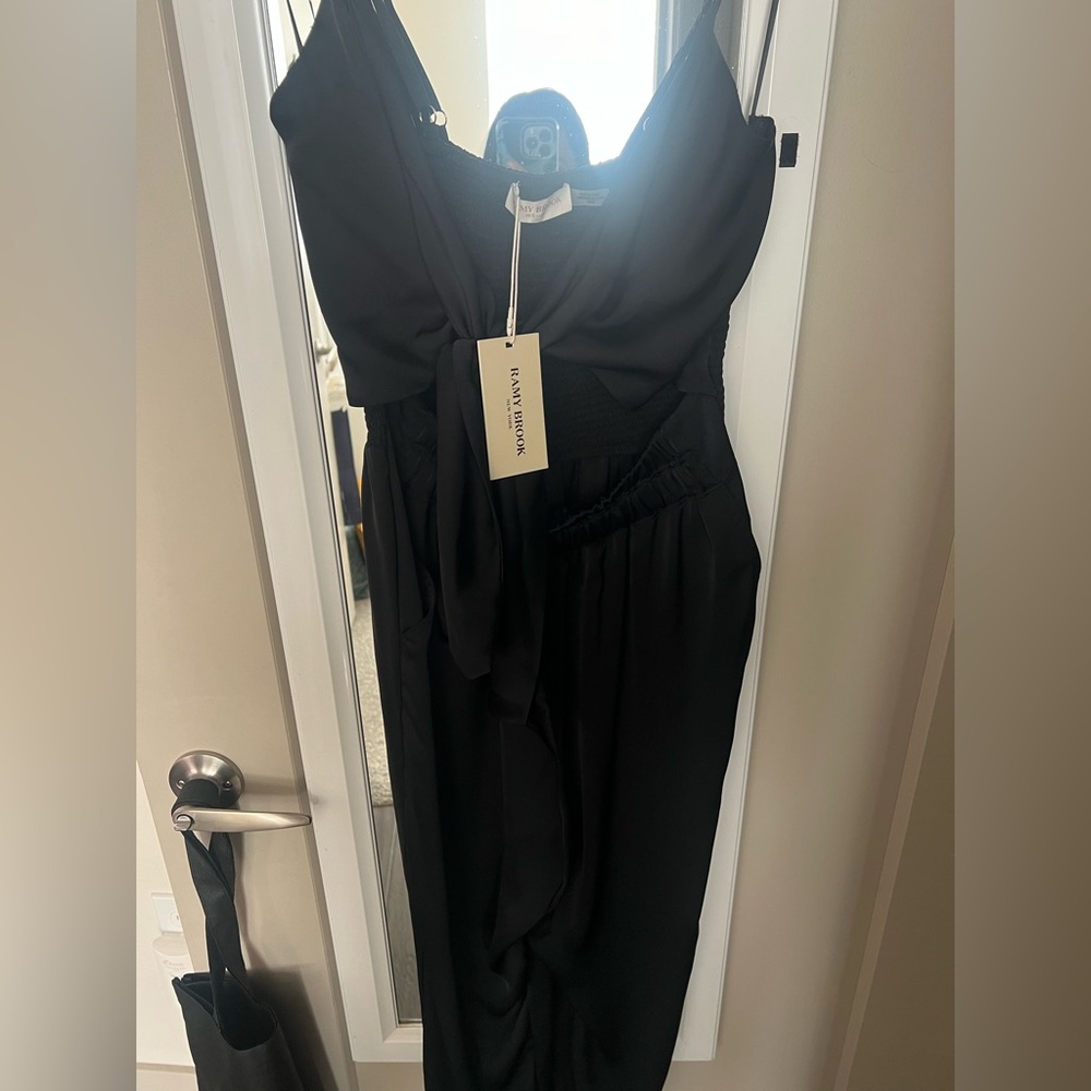 NWT Ramy Brook Brit Front Tie Cutout Jumpsuit XS - Picture 10 of 14